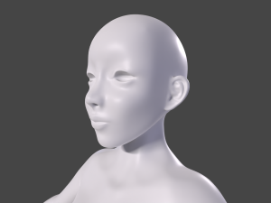 Female Body Basemesh for sculpting Model 3D