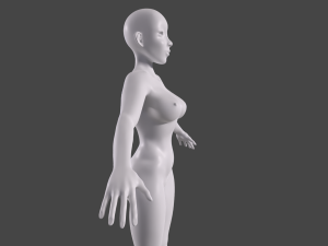 Female Body Basemesh for sculpting Model 3D