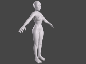 Female Body Basemesh for sculpting Model 3D