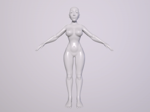 Female Body Basemesh for sculpting Model 3D
