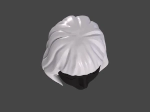 High poly and Low poly HAIR Base Mesh 3D Model