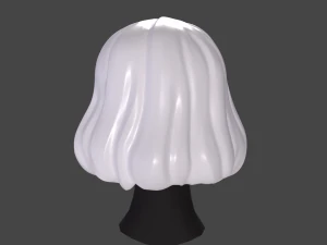 High poly and Low poly HAIR Base Mesh 3D Model