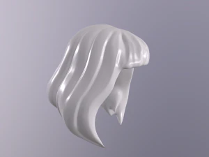 High poly and Low poly HAIR Base Mesh 3D Model