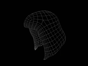 High poly and Low poly HAIR Base Mesh 3D Model