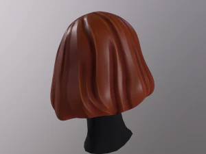 Stylized Female Hair 3D Model