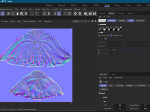 Stylized Female Hair 3D Model