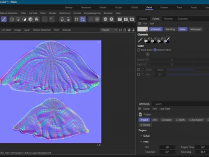 Stylized Female Hair 3D Model
