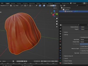 Stylized Female Hair 3D Model
