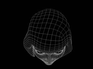 Stylized Female Hair 3D Model
