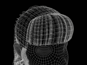 Pony Tail Style Hair II GameReady Hair Model 3D