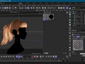 Pony Tail Style Hair II GameReady Hair Model 3D