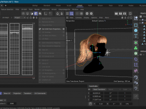 Pony Tail Style Hair II GameReady Hair Model 3D