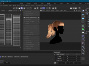 Pony Tail Style Hair II GameReady Hair Model 3D