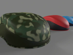PC Mouse with 8 colored skins 3D Model