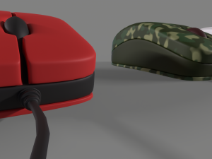 PC Mouse with 8 colored skins 3D 模型