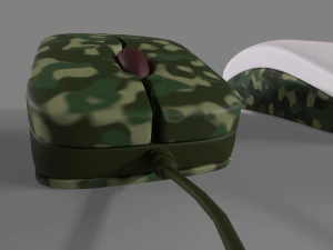 PC Mouse with 8 colored skins 3D Model