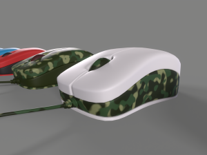PC Mouse with 8 colored skins 3D 模型