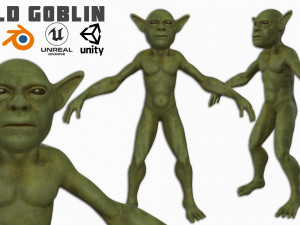 Wild Goblin with control rig I Epic skeleton 3D 모델
