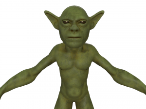 Wild Goblin with control rig I Epic skeleton 3D 모델