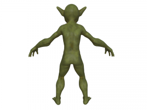 Wild Goblin with control rig I Epic skeleton 3D 모델