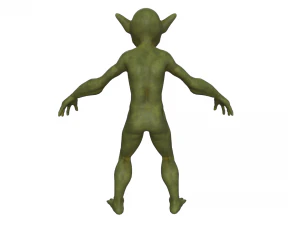 Wild Goblin with control rig I Epic skeleton 3D Model