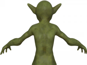 Wild Goblin with control rig I Epic skeleton 3D Model