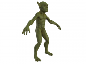 Wild Goblin with control rig I Epic skeleton 3D 모델