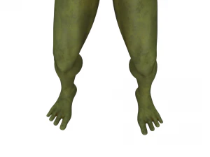 Wild Goblin with control rig I Epic skeleton 3D Model