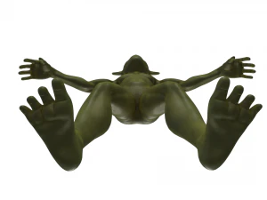 Wild Goblin with control rig I Epic skeleton 3D Model