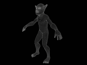 Wild Goblin with control rig I Epic skeleton 3D 모델