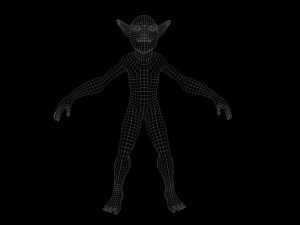 Wild Goblin with control rig I Epic skeleton 3D 모델