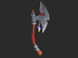 Stylized Axe Low-poly 3D Model