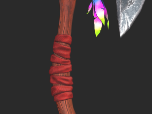 Stylized Axe Low-poly 3D Model