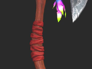 Ascia stilizzata Low-poly Modello 3D