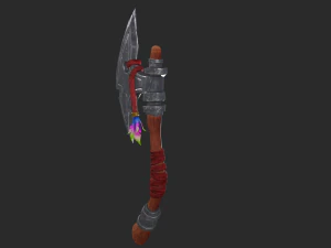 Ascia stilizzata Low-poly Modello 3D