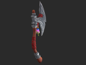 Stylized Axe Low-poly 3D Model