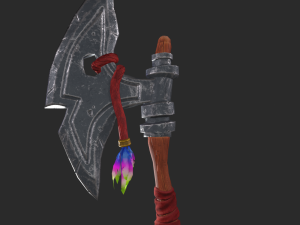 Stylized Axe Low-poly 3D Model