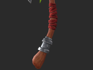 Stylized Axe Low-poly 3D Model