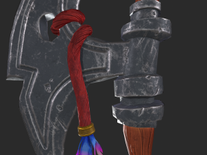 Stylized Axe Low-poly 3D Model
