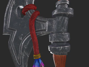 Ascia stilizzata Low-poly Modello 3D