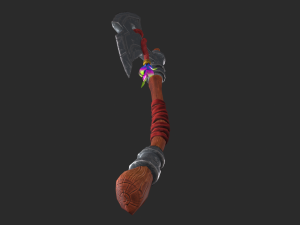 Stylized Axe Low-poly 3D Model