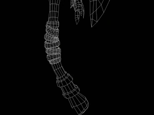 Ascia stilizzata Low-poly Modello 3D