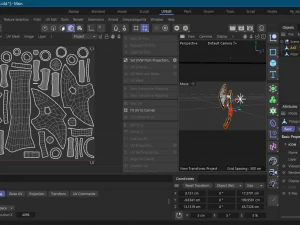 Ascia stilizzata Low-poly Modello 3D