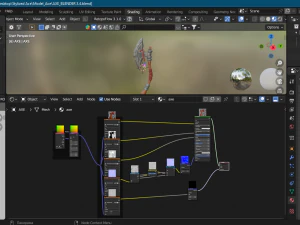 Ascia stilizzata Low-poly Modello 3D