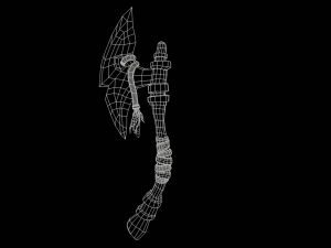 Stylized Axe Low-poly 3D Model