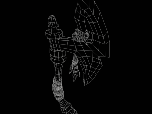 Stylized Axe Low-poly 3D Model