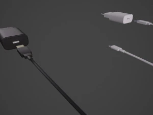 Carregador de telefone com pele de 6 cores Modelo de Impressão 3D