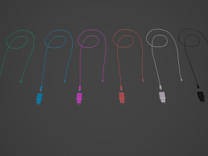 Phone charger with 6 color skin 3D Baskı Modeli