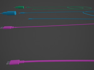 Phone charger with 6 color skin 3D Baskı Modeli