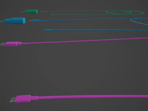 Carregador de telefone com pele de 6 cores Modelo de Impressão 3D